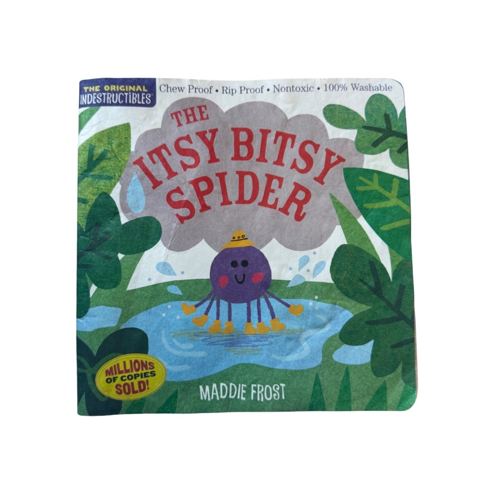 💧 Indestructibles Baby Book Set Itsy Bitsy Spider & Baby Night Night Rip Proof - Picture 3 of 6